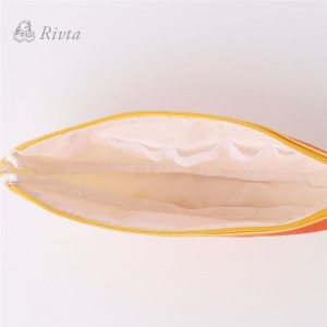 Ovoce tištěné vlastní ženy kosmetický make-up taška se zipem