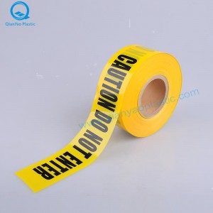 Žlutá POZOR NA DOT ENTER Bariérová páska, žlutá NEBEZPEČNÁ páska