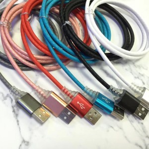 s LED rychlonabíjením kulatý kabel USB pro micro USB, typ C, nabíjení blesku iPhone a synchronizace