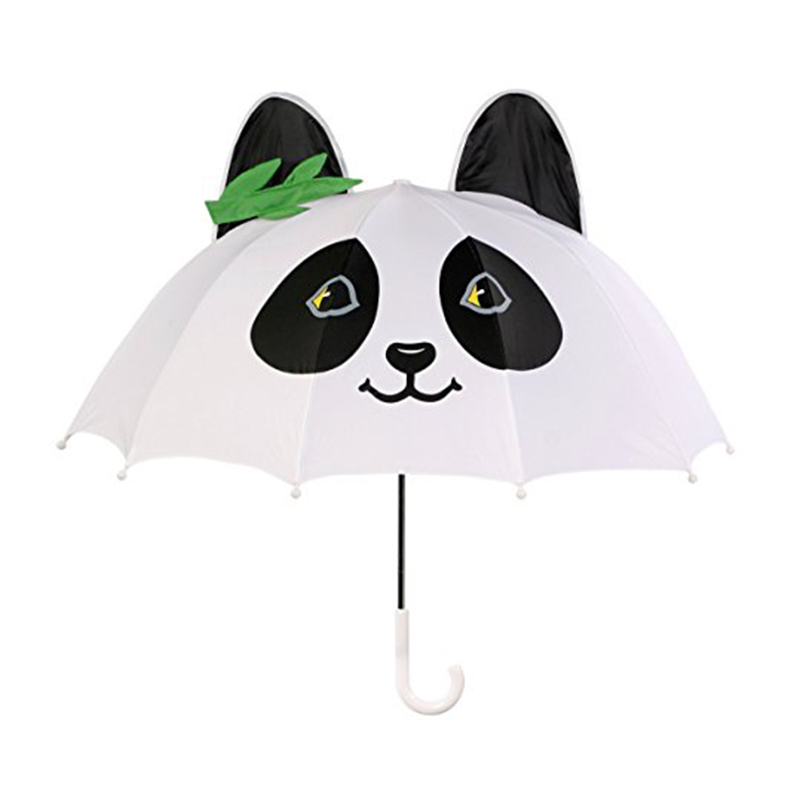 17 palců bezpečné pongee textilie auto otevřít malé děti příznivé panda dárkový deštník snadno přenášet