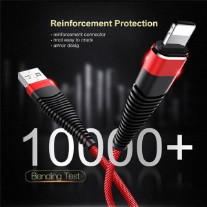 Opletené rychlé nabíjení kulaté hliníkové pouzdro Flex ohýbání Bezdrátový datový kabel USB pro micro USB, typ C, nabíjení a synchronizace blesku iPhone