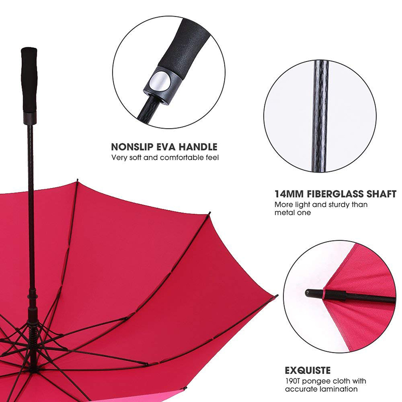 2019 reklamní módní laminátový rám EVA zvládne golfový deštník s vlastním potiskem