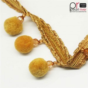 Dekorativní Pom Pom Tassel Fringe