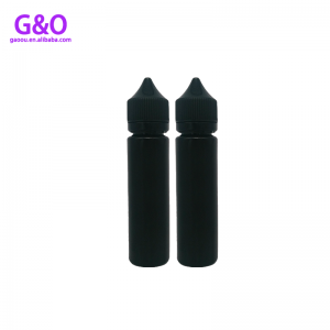 lahvička na e kapalinu e tekutá láhev 60 ml černá nová baculatá gorila jednorožec plastová kapátka lahve kapka na jednorožec