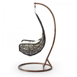 Zahradní venkovní a vnitřní zavěšený ratanový proutěný koš