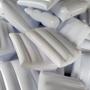 Trojúhelník nafukovací postel klínový polštář / polštář bílý