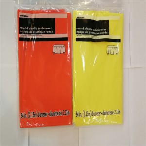 54x108 PVC jednorázový ubrus jednobarevný čtvercový a kulatý tvar Domácí dekorace Ubrus