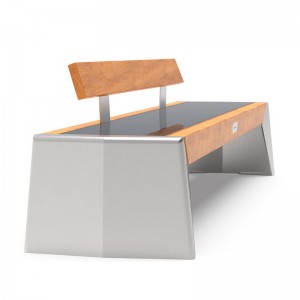 Smart City Street Nábytek Fotovoltaické panely Obnovitelná zelená energie