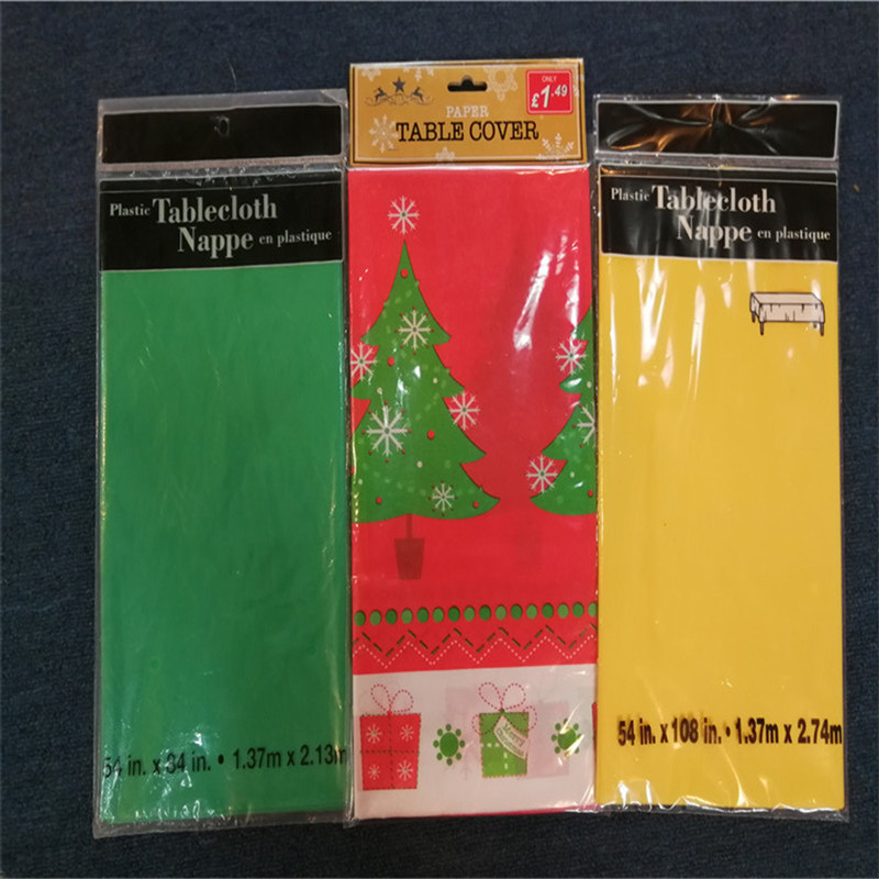 Vlastní velikost a barva vánočního dne ubrus polyesterová tkanina obdélník ubrus