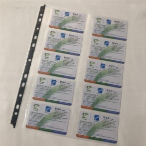 HIgh tranparency Name card Protector Pages