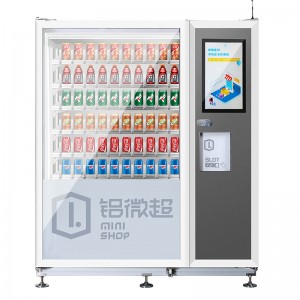 SWIFT Nový model Aluminium Convenience Store Automatické automaty na studený nápoj Combo Reklama Samoobslužný automat s LCD obrazovkou