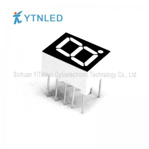 0,39 palce červená 1 číslice 7 segmentový LED displej, digitální trubice