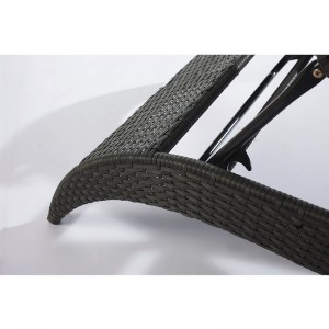 Venkovní zahradní patio ratanová lehátka