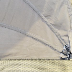 Vertikální proutěný venkovní postel Wicker Beach