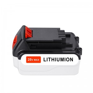 Náhradní lithium-iontové baterie 20 V 3000 mAh pro elektrické vrtačky Black \u0026 Decker LB20, LBX20, LBX4020, LB2X4020