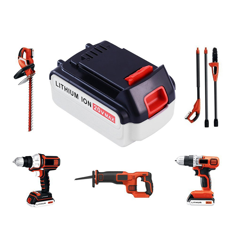 Li-ion 20V 4000mAh náhradní baterie pro Black u0026 Decker LB20, LBX20, LBX4020, LB2X4020 Akumulátorové nářadí