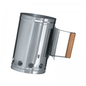 Komínový startér z ušlechtilé oceli BBQ na uhlí