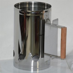 Komínový startér z ušlechtilé oceli BBQ na uhlí