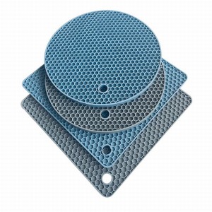 módní paty Odolné silikonové podložky na pití z gumových nápojových rohoží