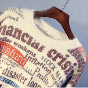 2019 Vlastní imitace vlněná vlna volná lucerna rukáv dámský svetr pletený svetr