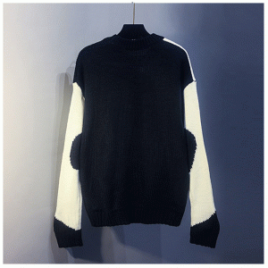 2019 Nová zimní podzimní mléčná kráva Jacquard tlustá příze volná svetrová košile