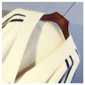 2019 Nejnovější volná imitace Mink Stripes Jacquard Ladies Cardigan Sweater