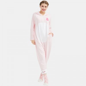 Dámské vyšívané pyžamo onesie bavlněné dresy