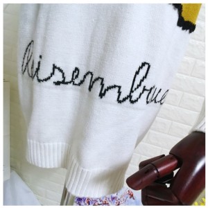 Dámská svetrová svetrová americká / evropská velikost Daisy Flower Jacquard