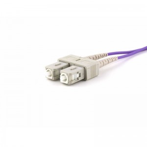 Multimode Duplex OM4 Fiber Optic Patch Cable (50/125) - LC to SC