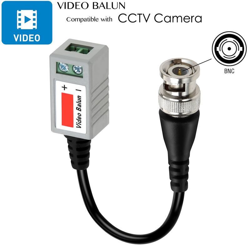 Mini CCTV BNC Video Balun Transceiver kabel