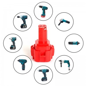 9101A, 9102, 193977-7, 192595-8 9,6V 1500mAh Ni-Cd Univerzální akumulátorové vrtací baterie