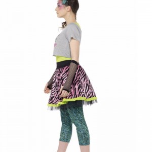 Děti dívky zpět do 80. let divoké dětské kostýmní sukně košile velkoobchod