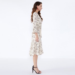 Květinový dámský kancelářský oděv Šaty Dámské ležérní šaty na ples JCGJ190315070