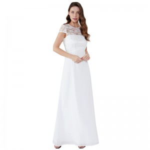 Leak Back Lace Evening 2019 Long Woman Clothes White Dress Maxi Dress JCGJ190315079