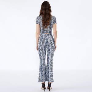 Leopard Print Bodycon Shorts Trendy Two Piece Set Women Clothing