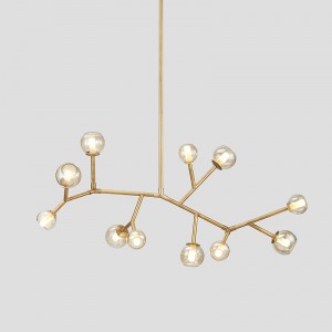 Jednoduchý osobnost Sklo Žehlička Obývací pokoj Jídelna Hotel Chandelier Km2149