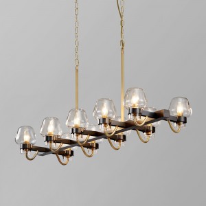 Boutique Simple Glass Iron Obývací pokoj Restaurace Hotel Chandelierkm2147