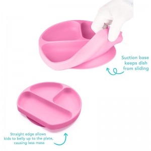 děti Stolní prostírání Silikonový dětský talíř