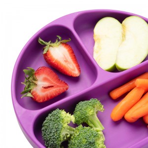 Žáruvzdorné silikonové kulaté děličky pro děti