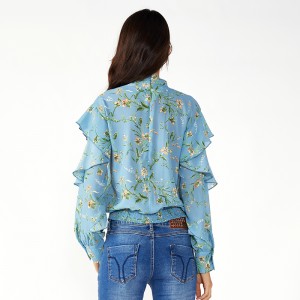 Ženy plus velikosti Boho nejnovější šifónové vrcholy a halenky