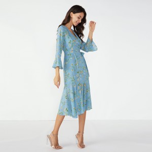 Sky Blue Fancy Dinner Tutu African Designs Winter Dress