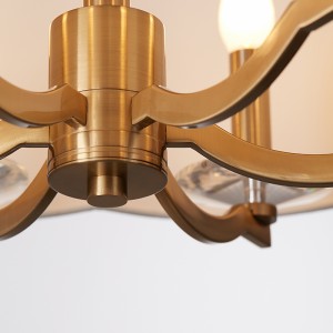 Moderní minimalistický kulatý lustr s ozdobnou ložnicí Km2119