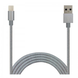 Čistě barevný nylonový datový kabel typu C