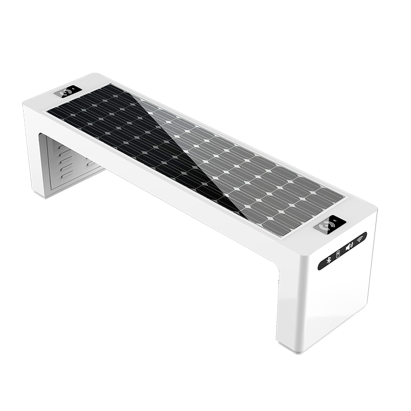 Inteligentní mobilní telefon nabíjení solárního panelu městského nábytku lavice