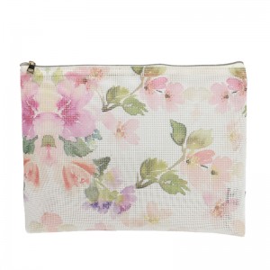 Populární a fasionová kosmetická taška z PVC síťoviny