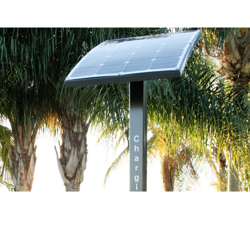 Solární energie Venkovní park Inteligentní nabíjení mobilních telefonů přes USB