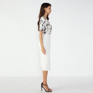 Nový model dívka 2019 pracovní límec pletené ženy Party luxusní šaty