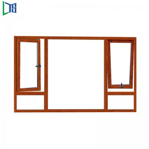 Hliníková okenní křídla s vodotěsným standardem komerční kvality