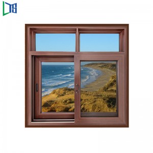 Práškové lakování Kancelářský bezpečnostní zámek šampaňské Barva svislého rámu sklo hliníkové posuvné okno z Číny