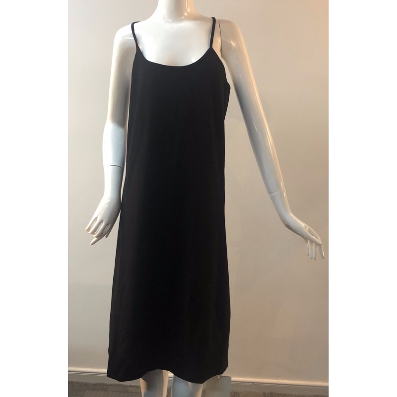 ŠATY BLACK JERSEY SLIP TBWD0004